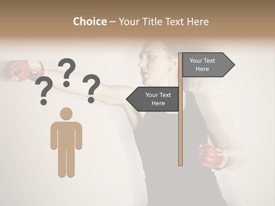 White Tough Fit PowerPoint Template