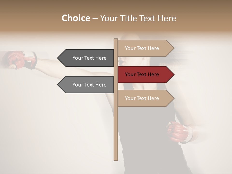 White Tough Fit PowerPoint Template