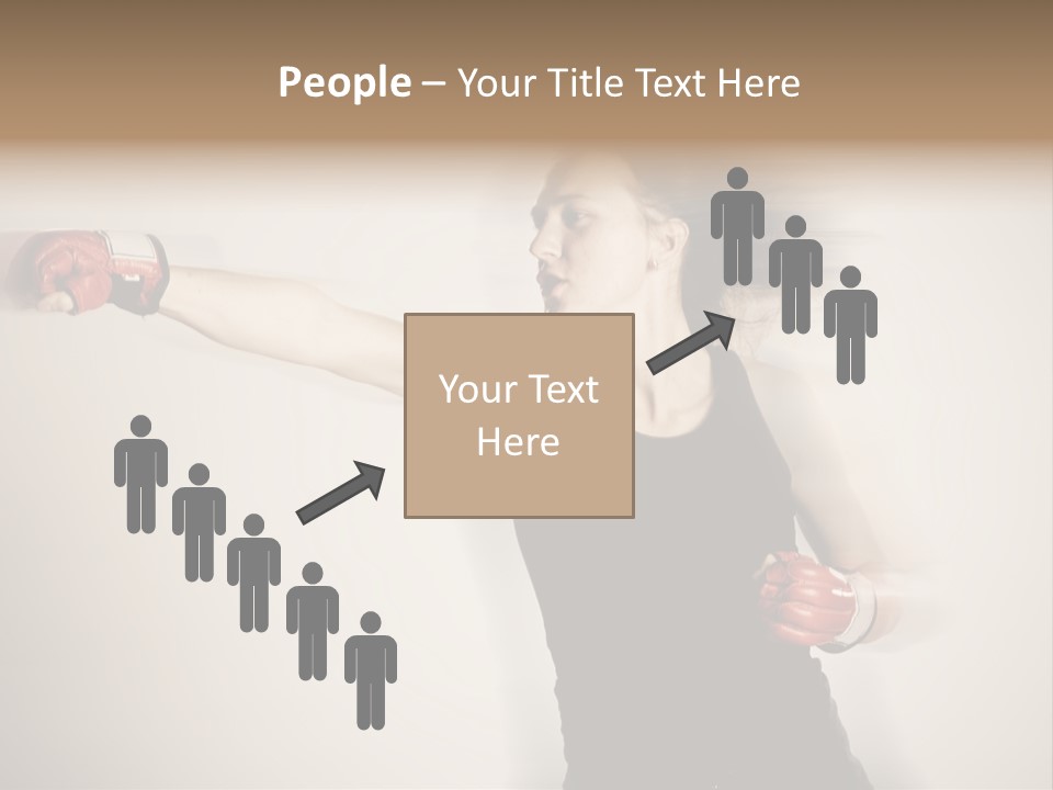 White Tough Fit PowerPoint Template