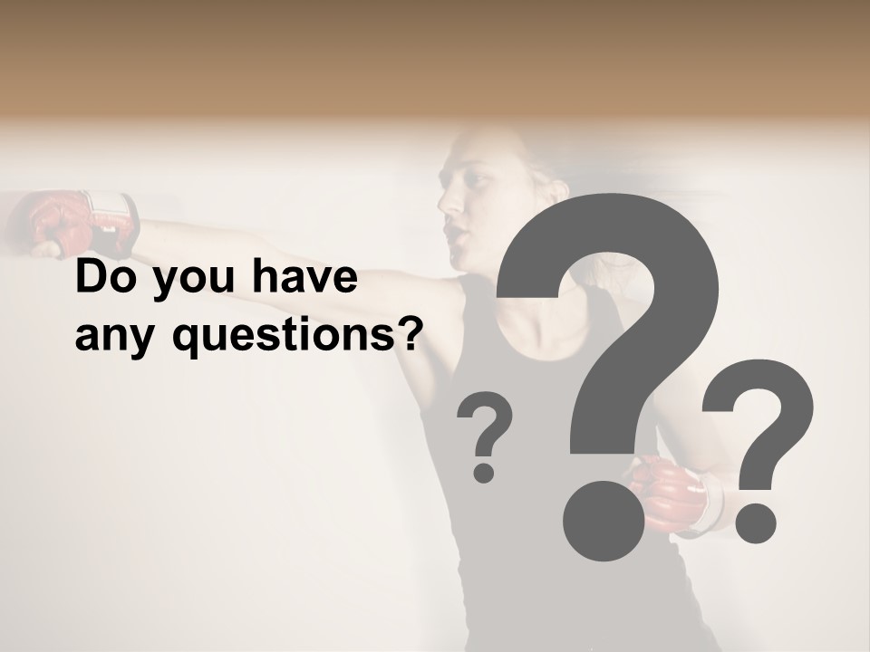 White Tough Fit PowerPoint Template