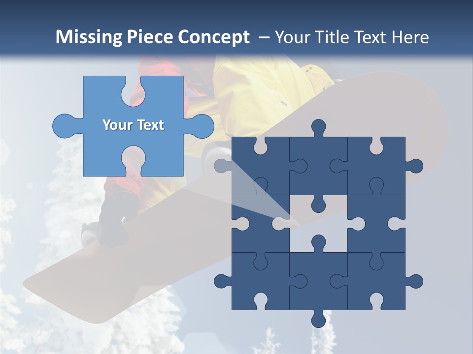 Sportswear Skier Sky PowerPoint Template