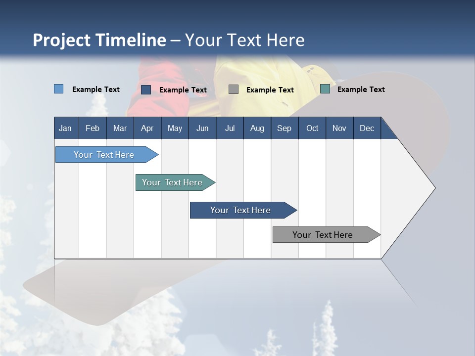 Sportswear Skier Sky PowerPoint Template
