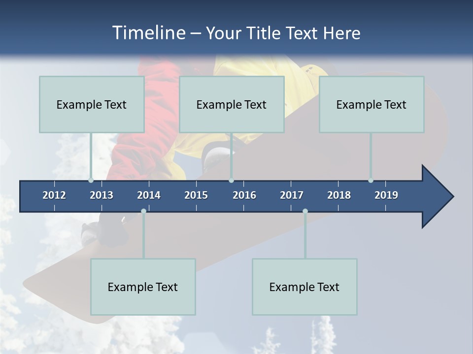 Sportswear Skier Sky PowerPoint Template