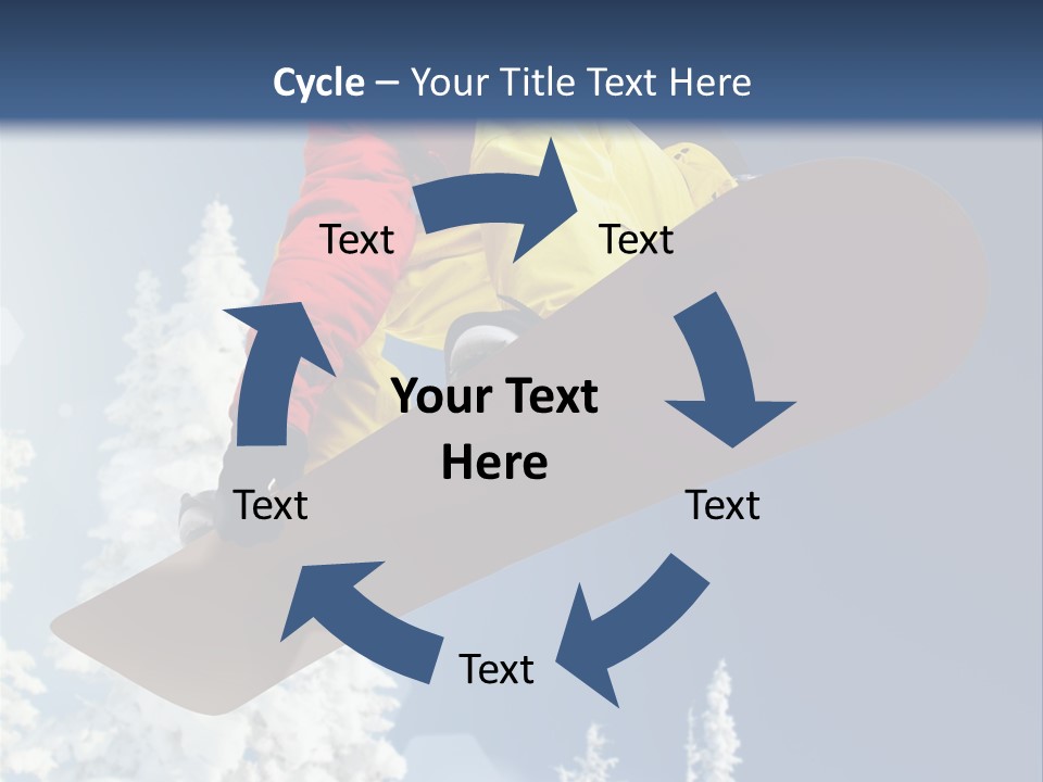 Sportswear Skier Sky PowerPoint Template