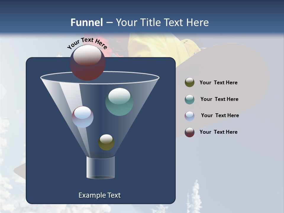 Sportswear Skier Sky PowerPoint Template