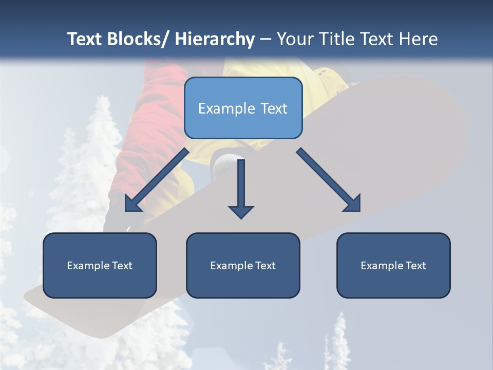 Sportswear Skier Sky PowerPoint Template