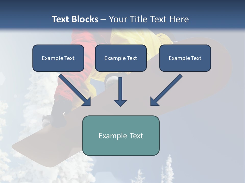 Sportswear Skier Sky PowerPoint Template