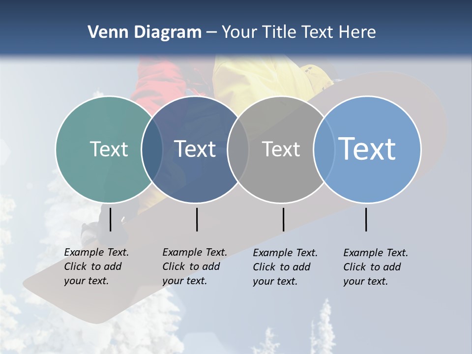 Sportswear Skier Sky PowerPoint Template