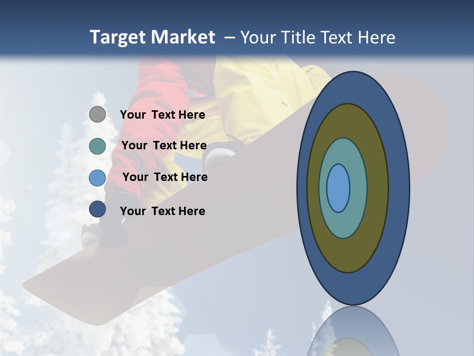 Sportswear Skier Sky PowerPoint Template