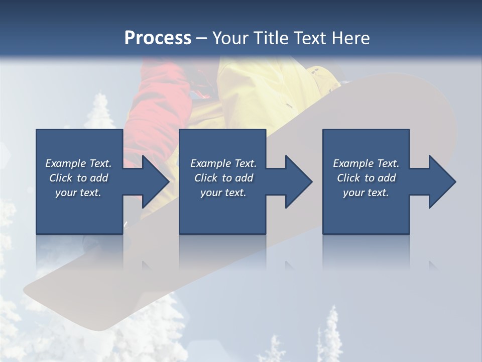 Sportswear Skier Sky PowerPoint Template