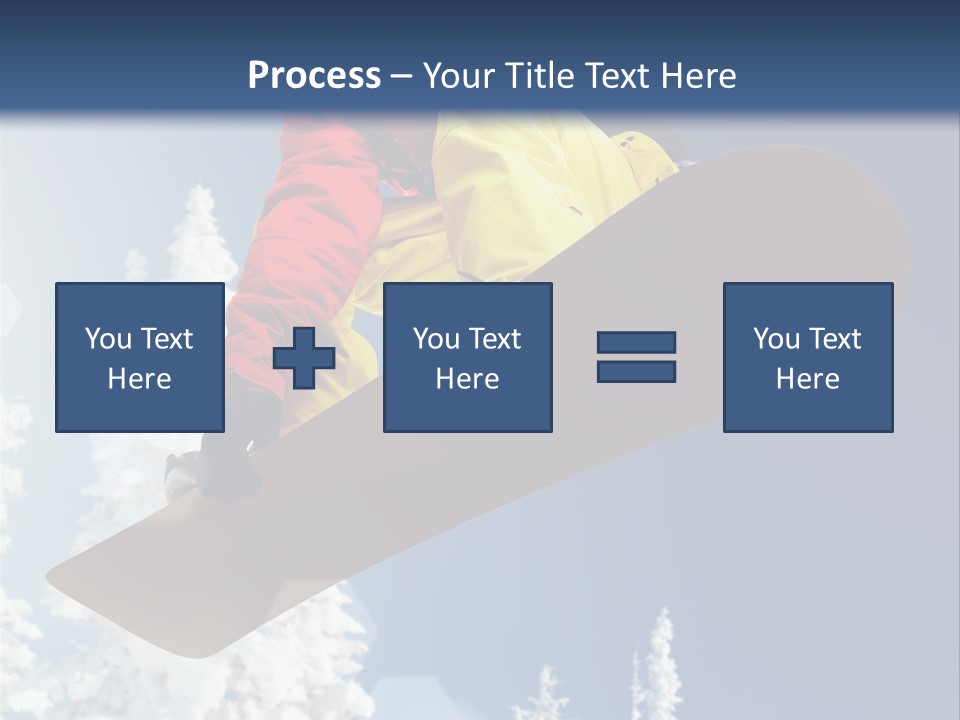 Sportswear Skier Sky PowerPoint Template