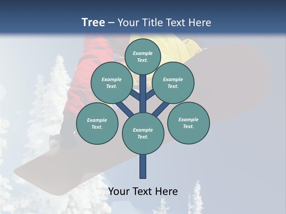 Sportswear Skier Sky PowerPoint Template