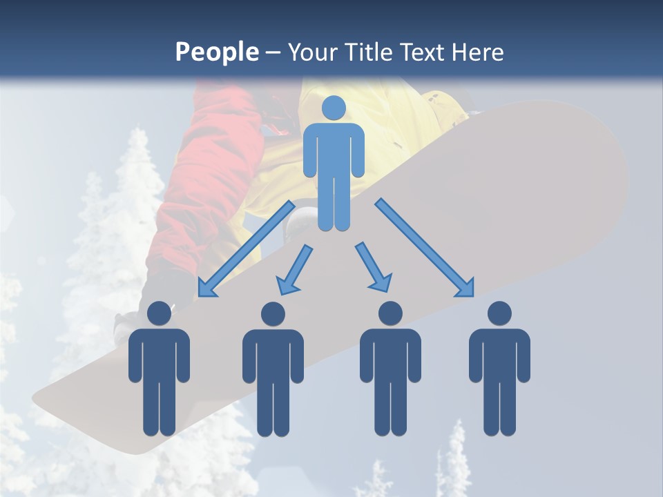 Sportswear Skier Sky PowerPoint Template