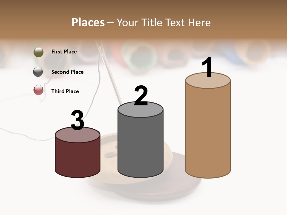 Cliche Sewing Roll PowerPoint Template