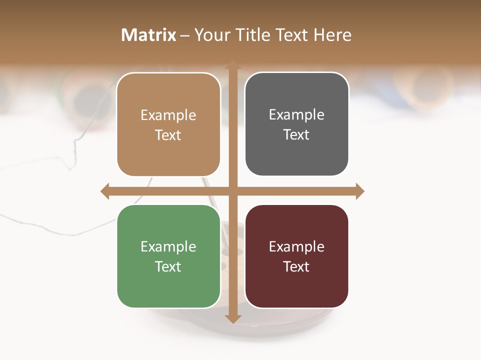 Cliche Sewing Roll PowerPoint Template