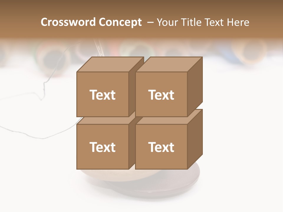 Cliche Sewing Roll PowerPoint Template