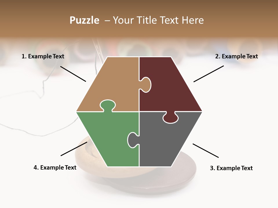 Cliche Sewing Roll PowerPoint Template