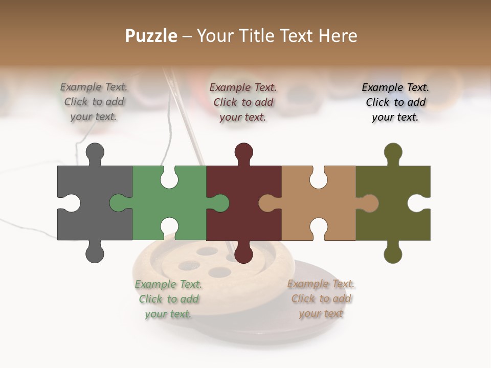 Cliche Sewing Roll PowerPoint Template