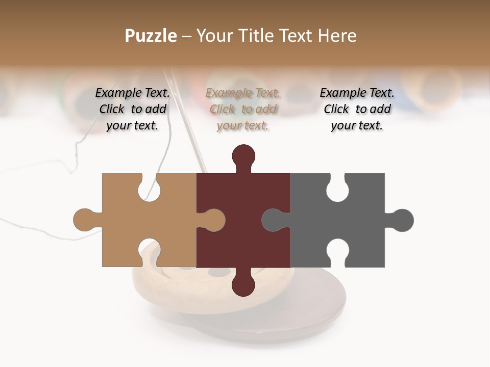 Cliche Sewing Roll PowerPoint Template