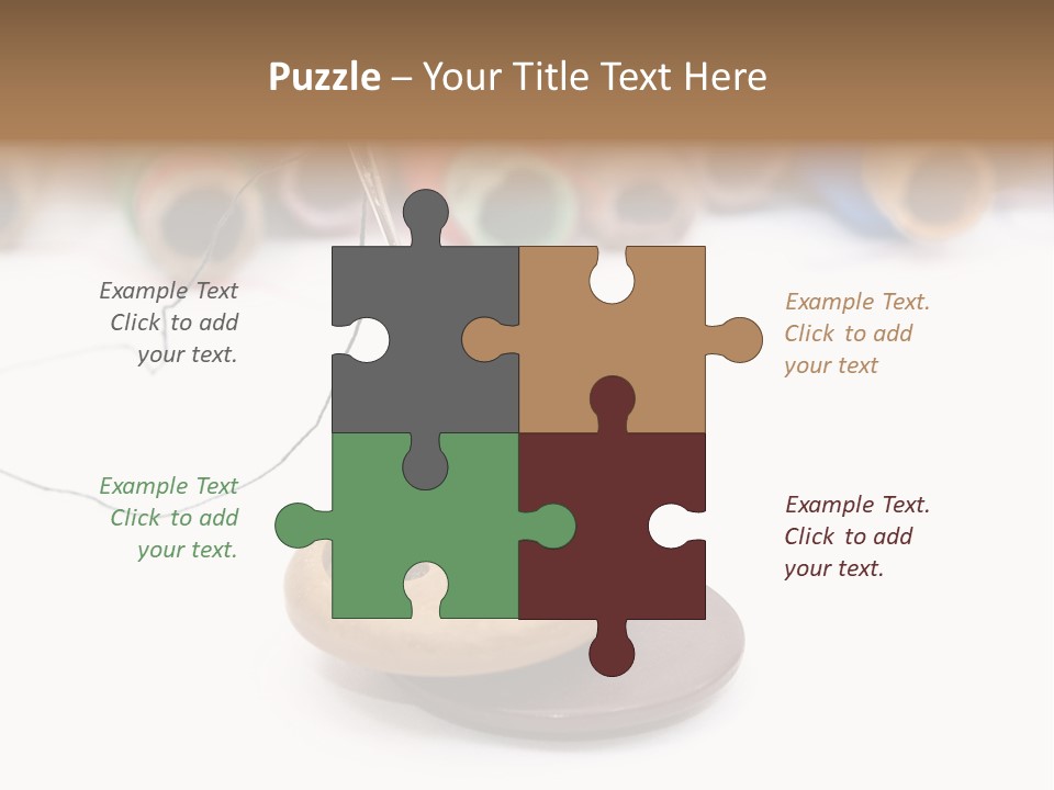 Cliche Sewing Roll PowerPoint Template