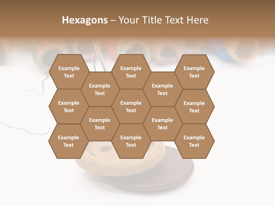 Cliche Sewing Roll PowerPoint Template