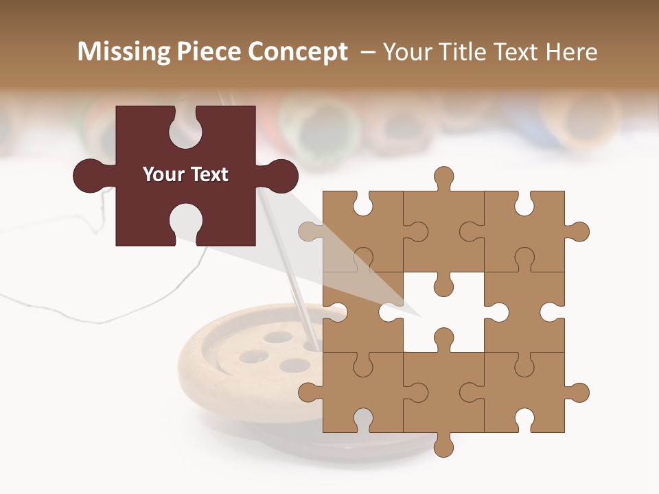 Cliche Sewing Roll PowerPoint Template