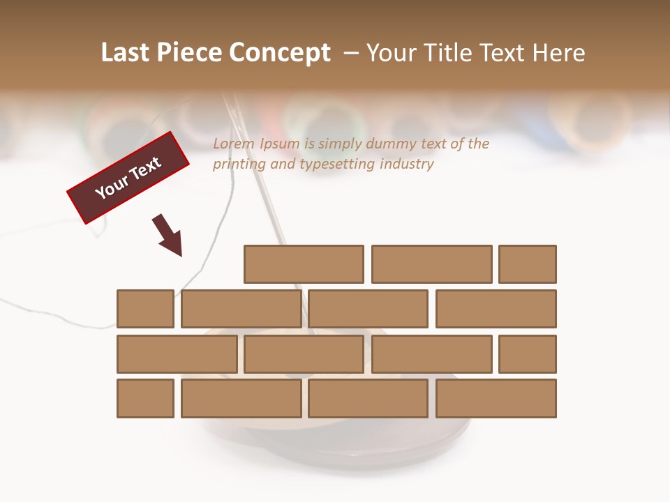 Cliche Sewing Roll PowerPoint Template