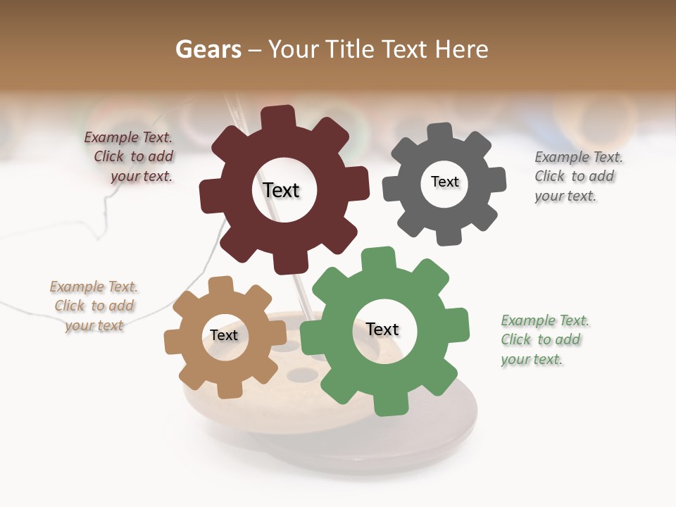 Cliche Sewing Roll PowerPoint Template