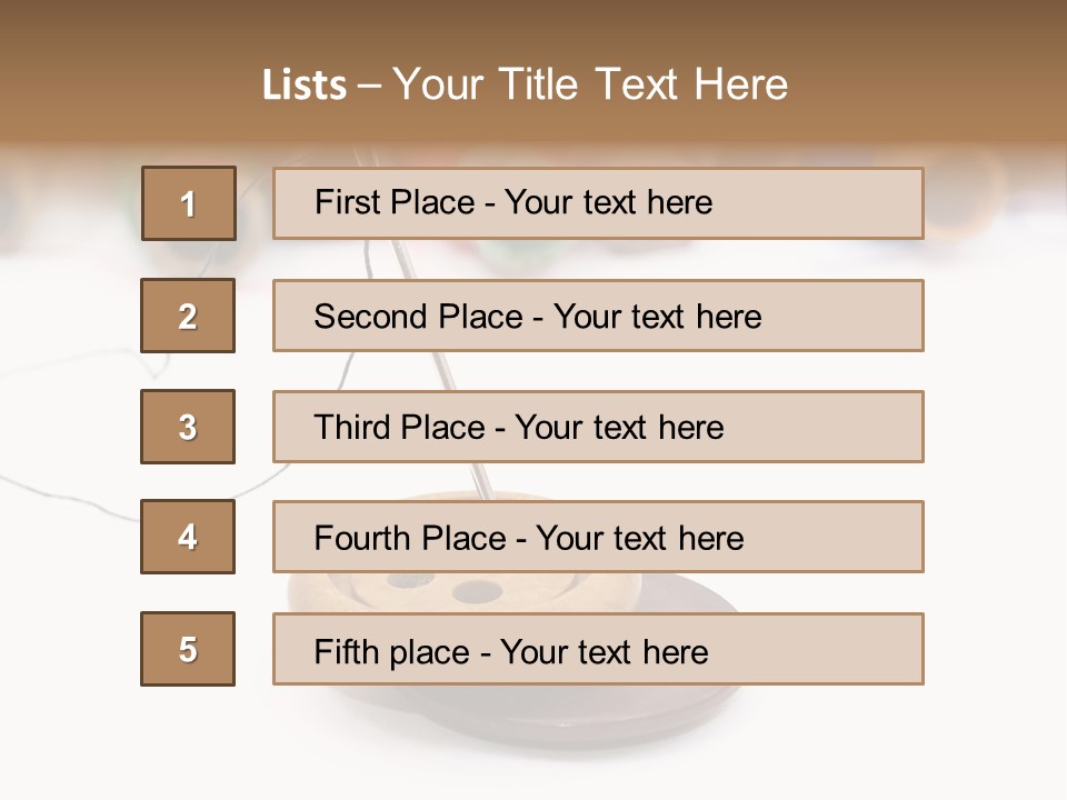 Cliche Sewing Roll PowerPoint Template