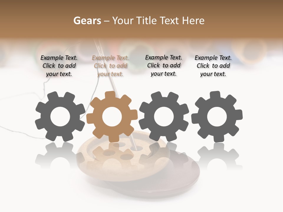 Cliche Sewing Roll PowerPoint Template