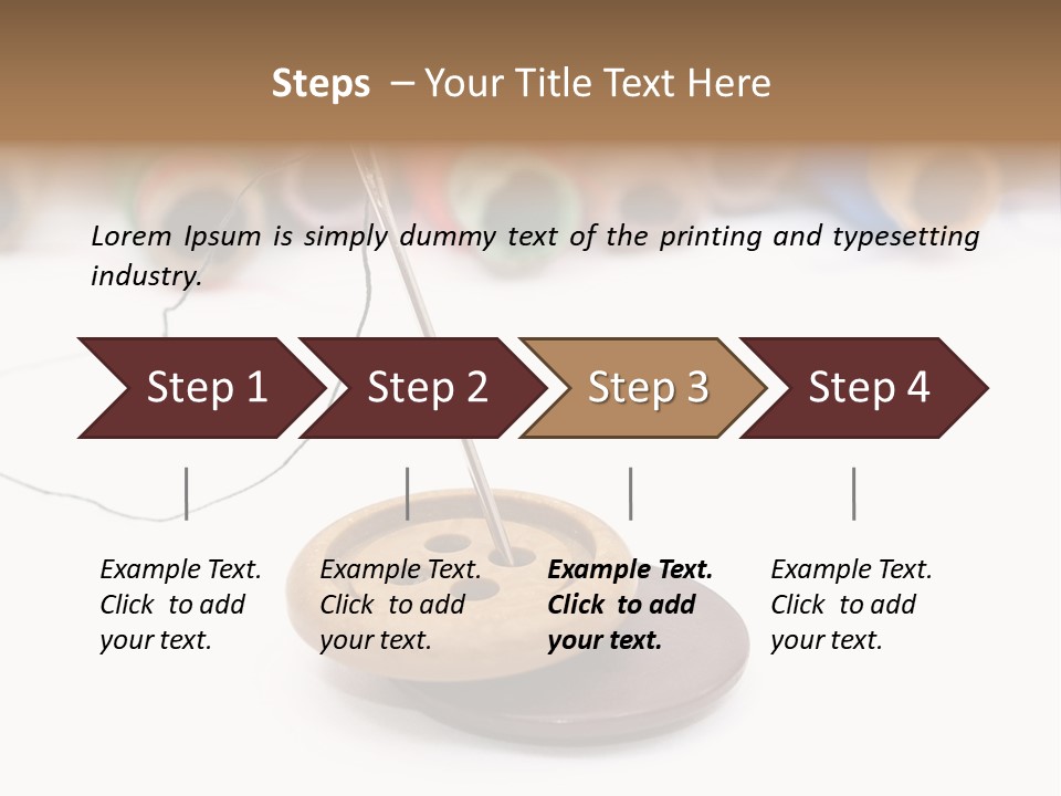 Cliche Sewing Roll PowerPoint Template