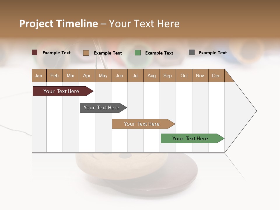 Cliche Sewing Roll PowerPoint Template