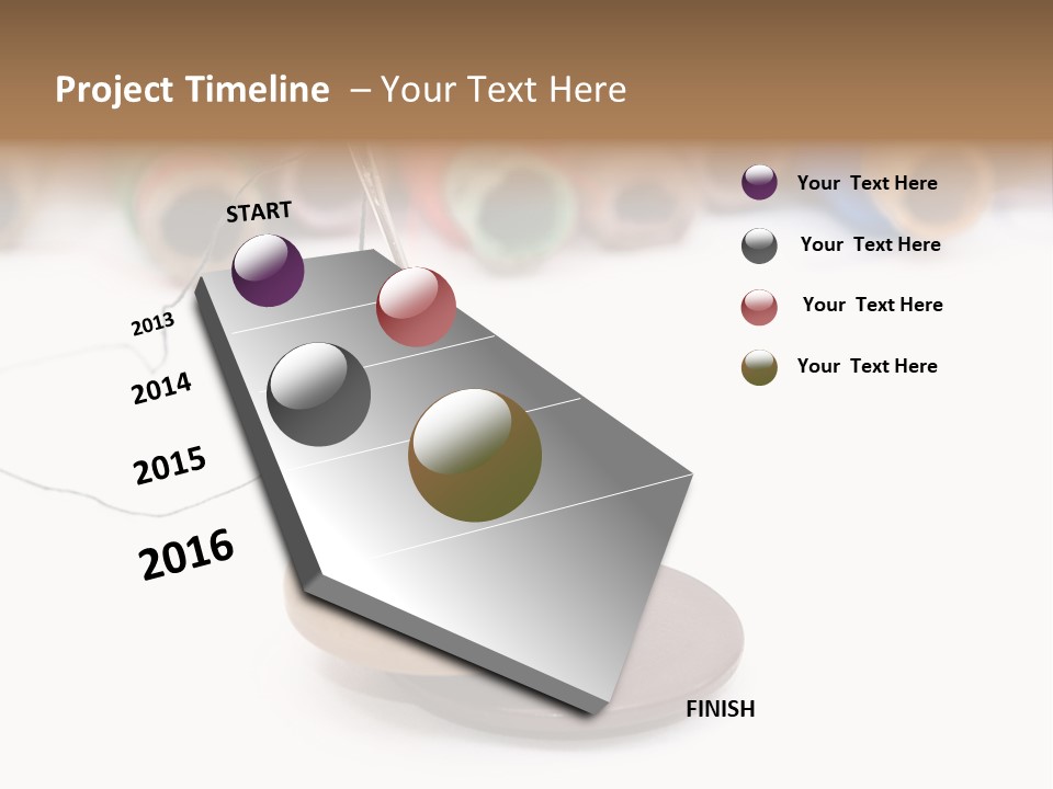 Cliche Sewing Roll PowerPoint Template