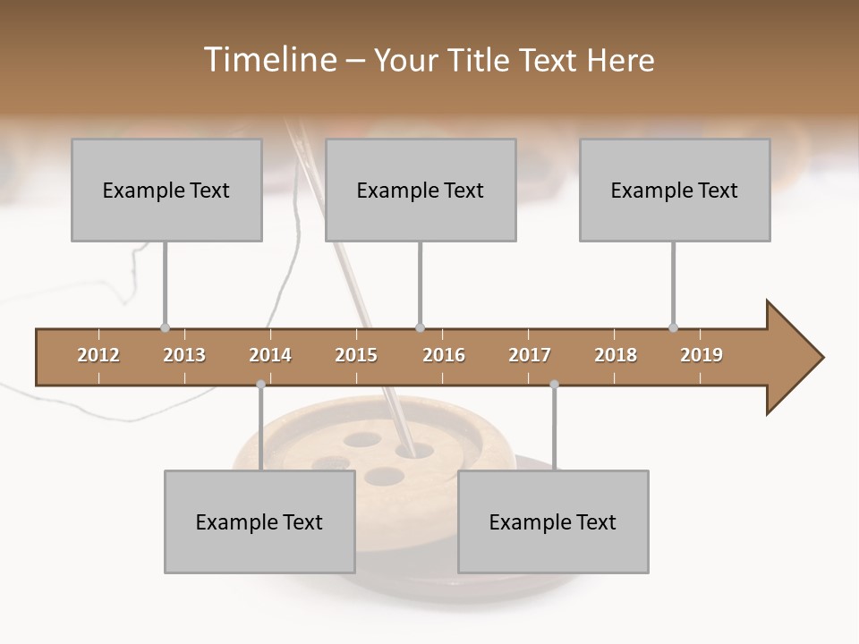 Cliche Sewing Roll PowerPoint Template
