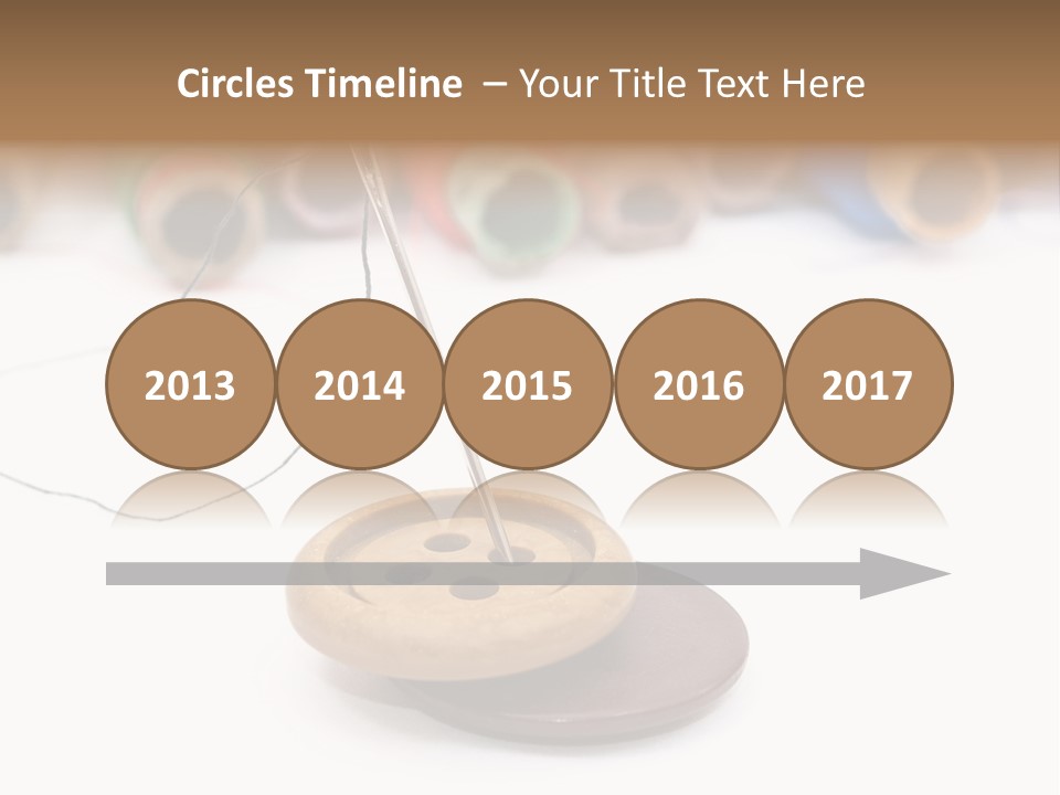 Cliche Sewing Roll PowerPoint Template