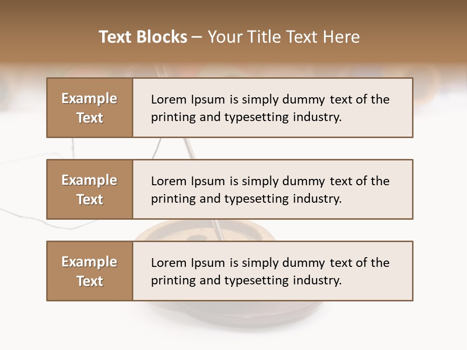 Cliche Sewing Roll PowerPoint Template