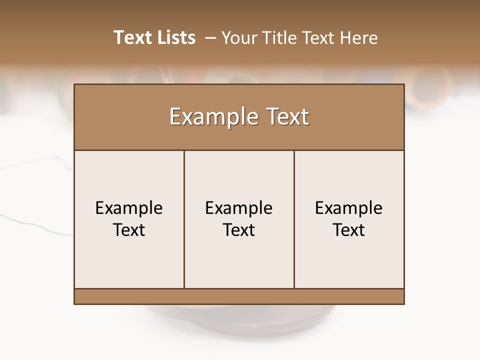 Cliche Sewing Roll PowerPoint Template