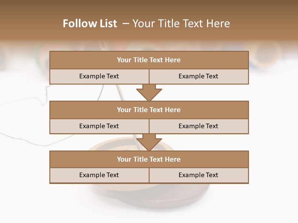 Cliche Sewing Roll PowerPoint Template