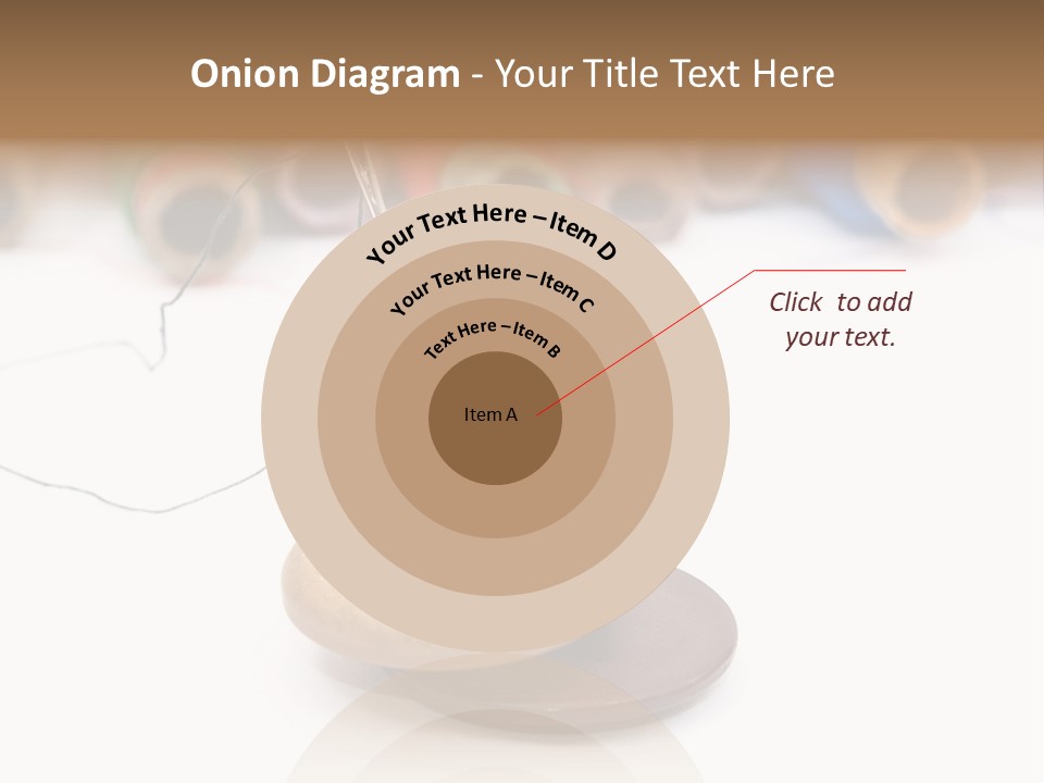 Cliche Sewing Roll PowerPoint Template