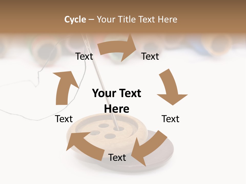 Cliche Sewing Roll PowerPoint Template