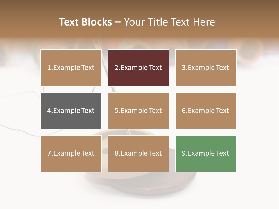 Cliche Sewing Roll PowerPoint Template