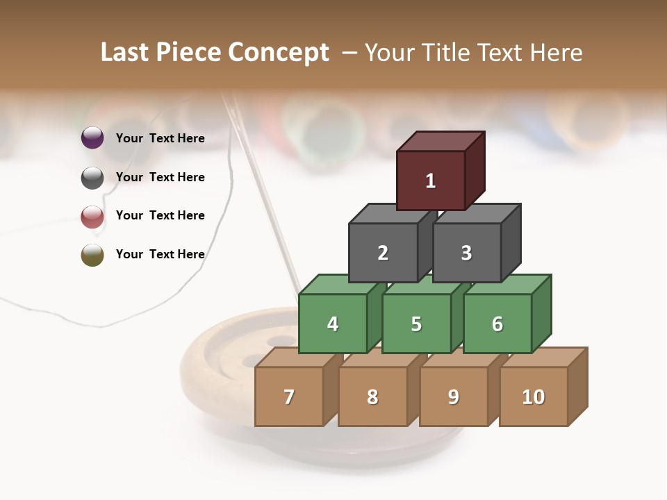 Cliche Sewing Roll PowerPoint Template