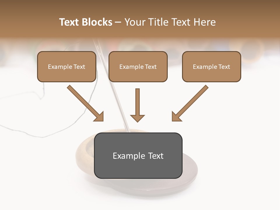 Cliche Sewing Roll PowerPoint Template