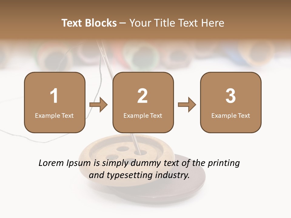 Cliche Sewing Roll PowerPoint Template