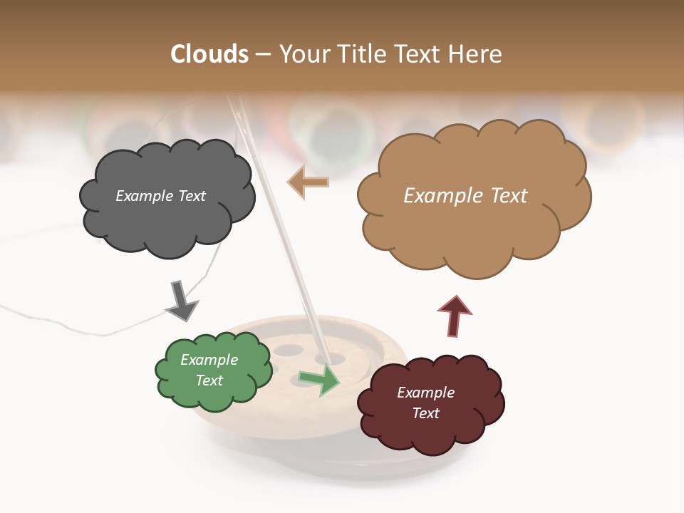 Cliche Sewing Roll PowerPoint Template