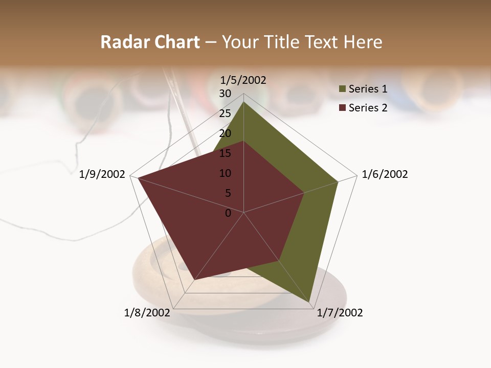 Cliche Sewing Roll PowerPoint Template