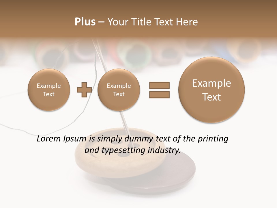 Cliche Sewing Roll PowerPoint Template