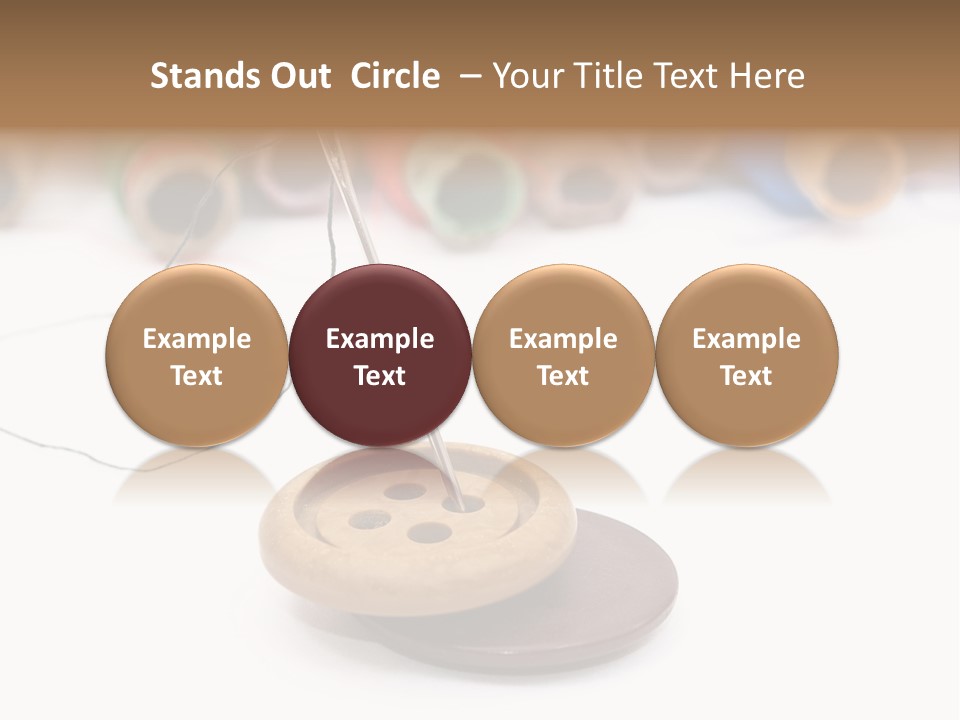 Cliche Sewing Roll PowerPoint Template