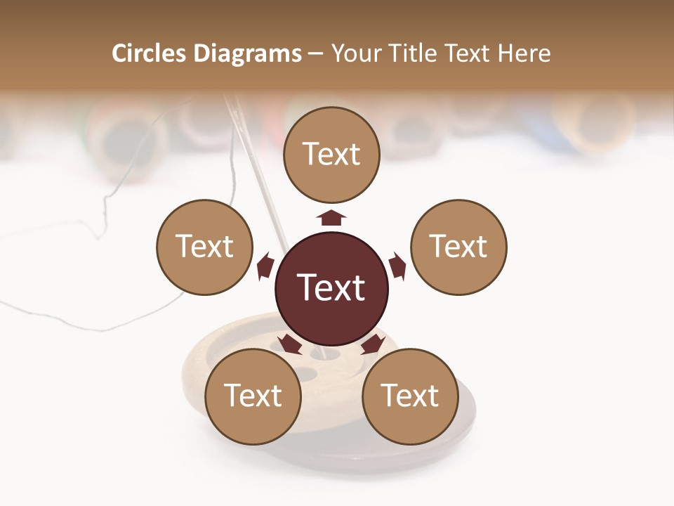 Cliche Sewing Roll PowerPoint Template