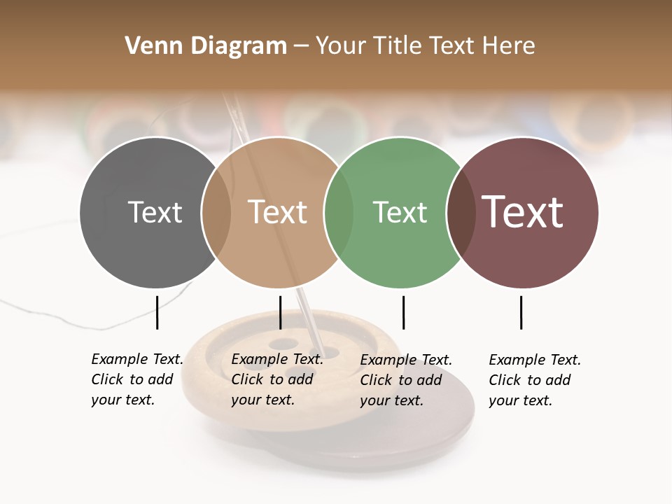 Cliche Sewing Roll PowerPoint Template